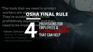 osha floor cleaning equipment