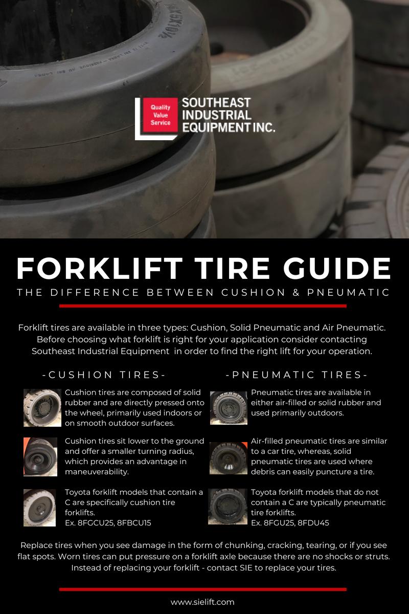 Can you put pneumatic tires on a cushion tire forklift? - FleetNow