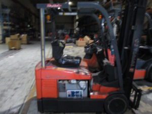 Used 2003 Toyota 3-WHEEL ELECTRIC FORKLIFT 7FBEU15 in Charlotte, NC - 1
