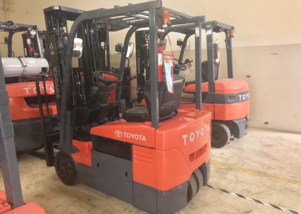 Used 2012 Toyota 3-WHEEL ELECTRIC FORKLIFT 7FBEU15 in Duncan, SC - 1