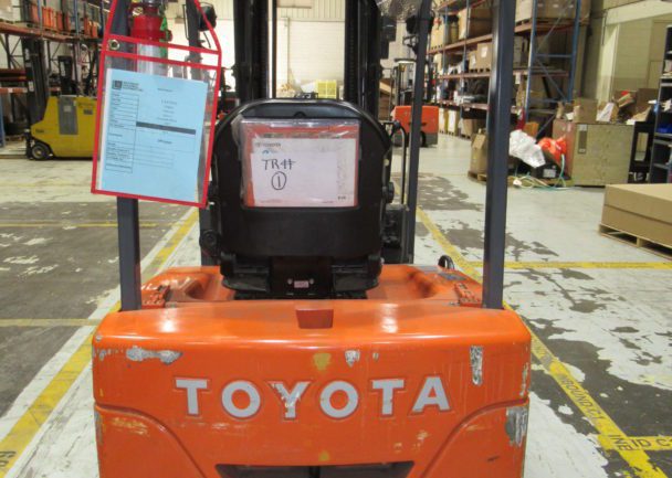 Used 2013 Toyota 3-WHEEL ELECTRIC FORKLIFT 7FBEU18 in Charlotte, NC - 1