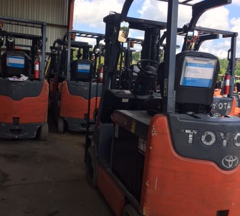 Used 2013 Toyota 4-WHEEL ELECTRIC FORKLIFT 8FBCU25 in Wilson, NC - 1