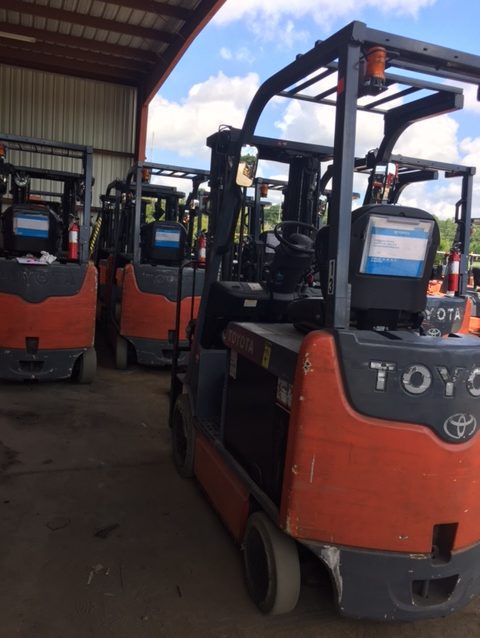 Used 2013 Toyota 4-wheel Electric Forklift 8FBCU25 in Wilson, NC
