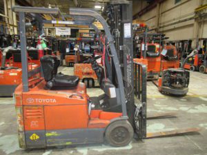 Used 2014 Toyota 3-WHEEL ELECTRIC FORKLIFT 7FBEU15 in Charlotte, NC - 1