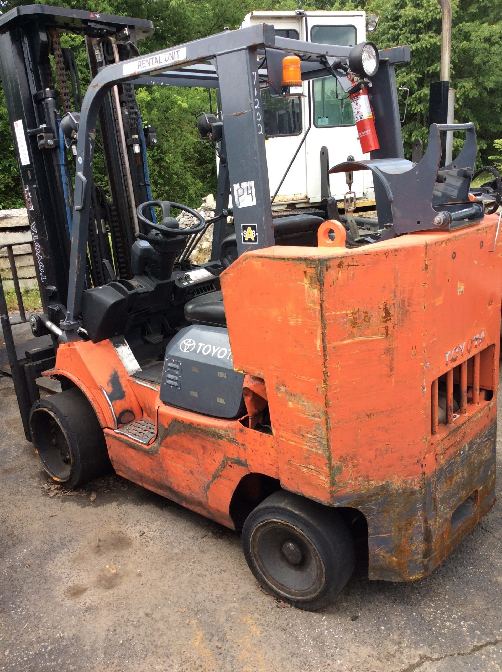 Used 2010 Toyota Ic Cushion Forklift Boxcar Special 7fgcu45 Bcs In Duncan Sc
