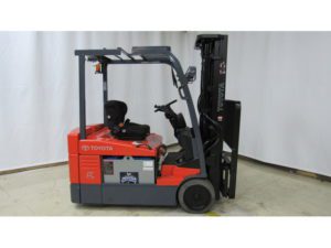 Used 2012 Toyota 3-WHEEL ELECTRIC FORKLIFT 7FBEU20 in Charlotte, NC - 1